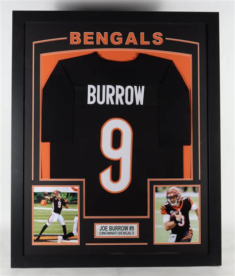 Joe Burrow Custom Framed Jersey Display | Pristine Auction