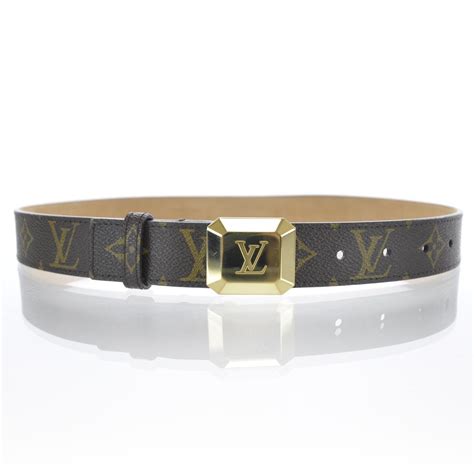 LOUIS VUITTON Monogram Cabochon Belt Buckle 31525