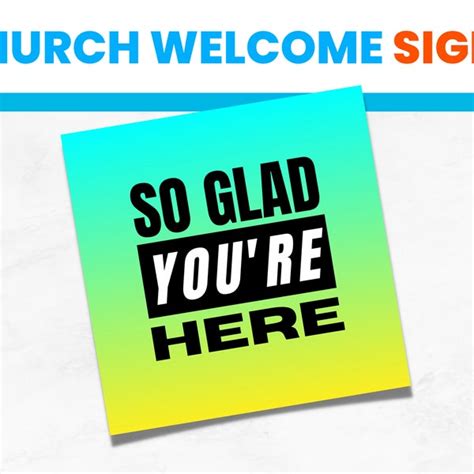 Church Welcome Sign - Etsy