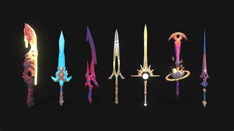 Elemental Swords - Download Free 3D model by Discover (@Discovered) [1bcc64c] - Sketchfab