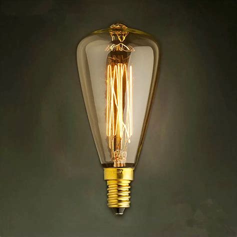 E14 40W Incandescent Bulb 220V ST48 Retro Edison Light Bulb ST48 ...