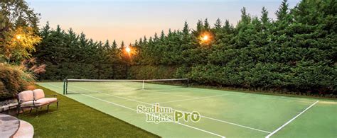 Tennis Court Light Pole Layout Guide – How Many Tennis Court Lights Do ...