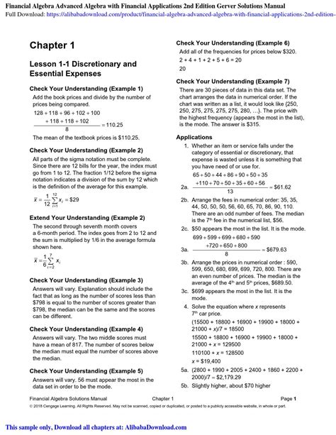 Financial Algebra Advanced Algebra with Financial Applications 2nd Edition Gerver Solutions ...