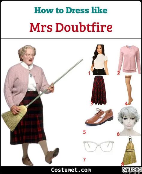 Mrs. Doubtfire Costume for Halloween