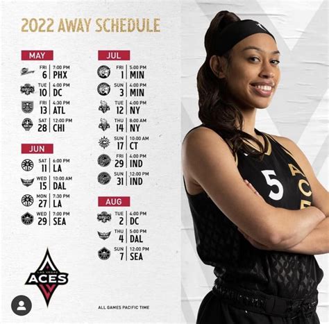 Las Vegas Aces Schedule Released : r/VegasAces