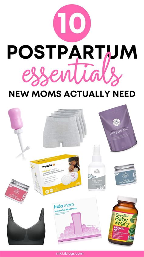 Postpartum care kit checklist 10 postpartum essentials moms actually ...