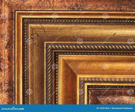 Gold Picture Frame Samples Stock Images - Image: 13291964