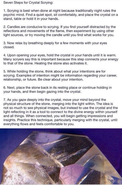 Scrying with crystals