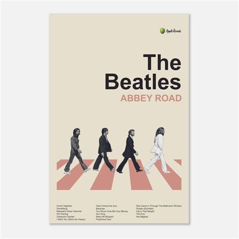 The Beatles Abbey Road Poster - Etsy