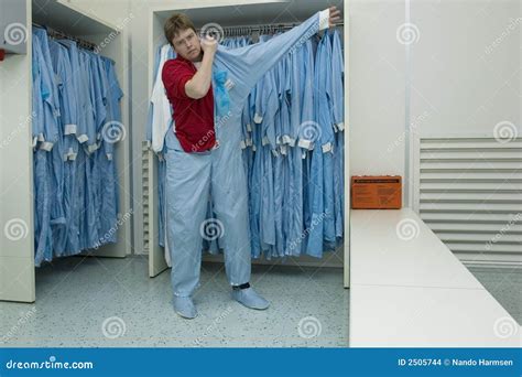 Cleanroom clothing stock photo. Image of dust, instruction - 2505744