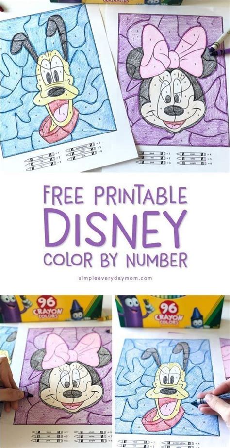 Disney Color By Number Printables