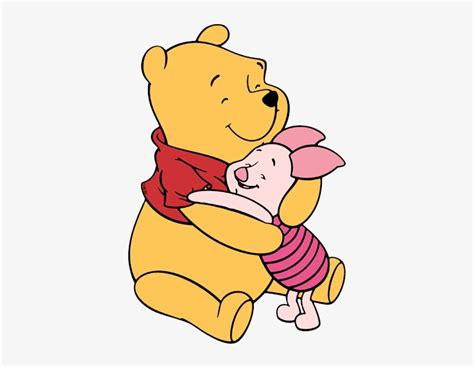 Winnie The Pooh Clipart Hugging - Winnie The Pooh And Piglet Hugging PNG Image | Transparent PNG ...