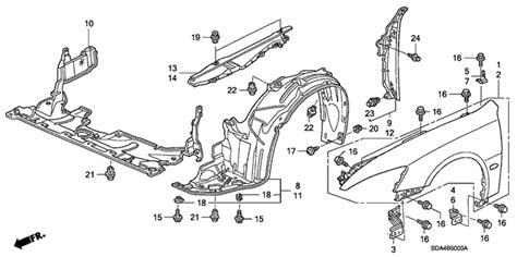 FRONT FENDERS for 2004 Honda ACCORD SEDAN