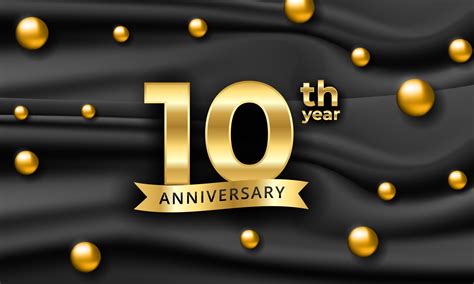 10 years Anniversary vector banner template 3031469 Vector Art at Vecteezy