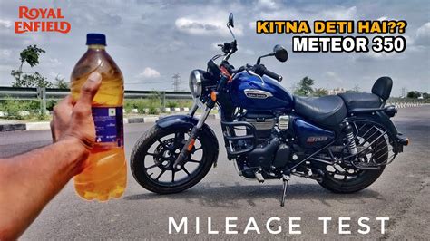 Royal Enfield Meteor 350 Mileage Tested - VIDEO