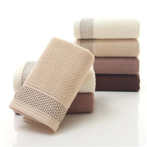 New Fashion 34*76cm Jacquard Cotton Terry Hand Towels,Solid Decorative ...