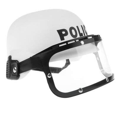 Police Motorcycle Cop Helmet w/ Visor Kid Fancy Dress Costume ...