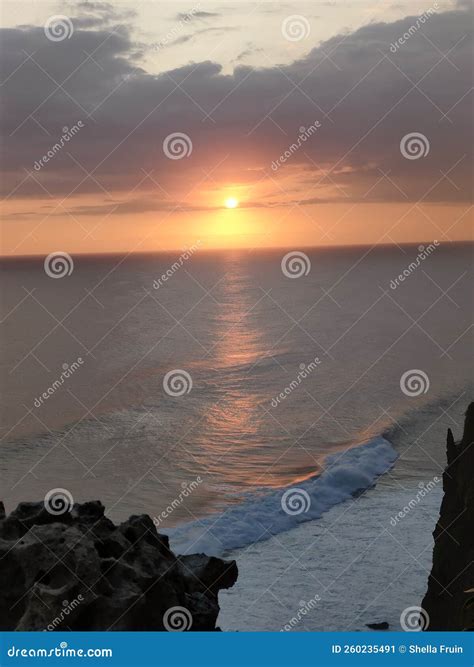 Beautiful Sunset in Uluwatu Stock Image - Image of beach, morning ...