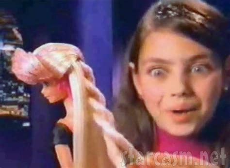 VIDEO 10-year-old Mila Kunis in Glitter Hair Barbie commercial from 1994 - starcasm.net