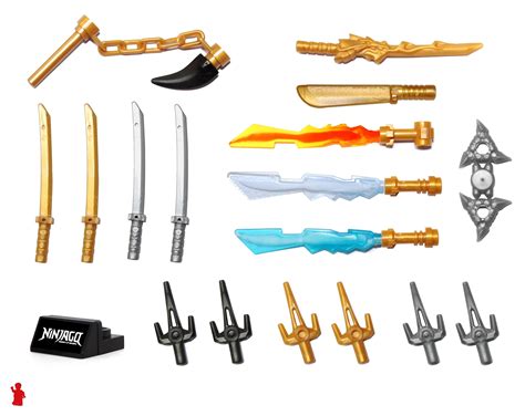 Buy LEGO NINJAGO Weapons Pack with Display Stand - for All Minifigures ...