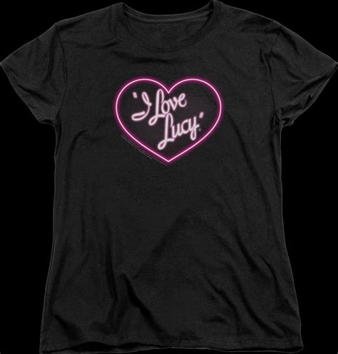 Womens Neon Logo I Love Lucy Shirt