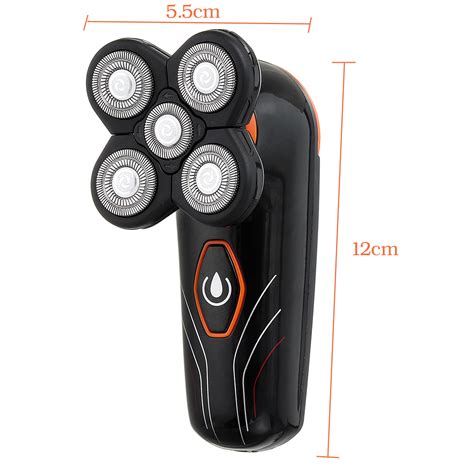 Electric Head Shaver Razor 5 Headed Rechargeable Waterproof Hair ...