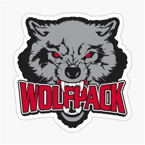 "Wolfpack team logo" Sticker for Sale by David Ayala | Redbubble