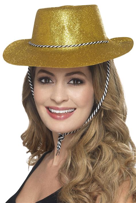 Glitter Cowboy Hat Gold