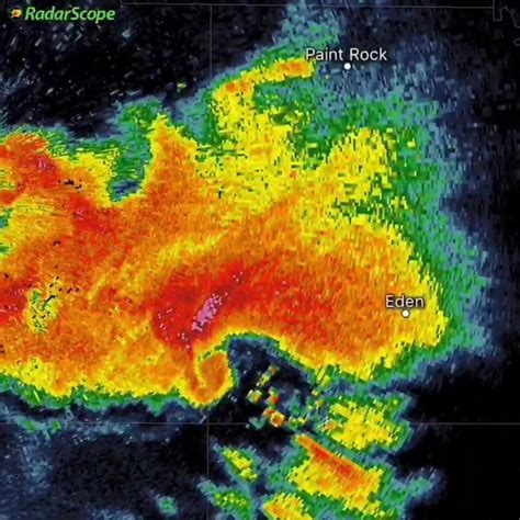 Classic “Hook Echo” radar signature moments ago on this tornado producing supercell near ...