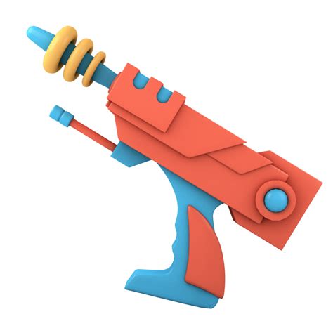 Cartoon laser gun 3D model - TurboSquid 1467745