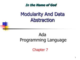 PPT - Ada Programming Language PowerPoint Presentation, free download ...