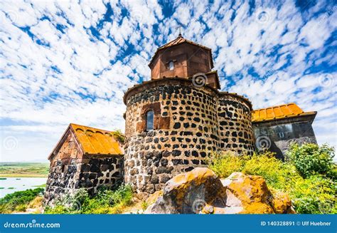 View on Hayravank Monastery on the Shores of Lake Sevan, Armenia ...