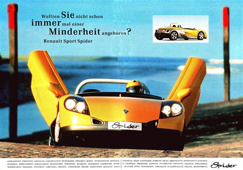 1996 Renault Spider Sport brochure