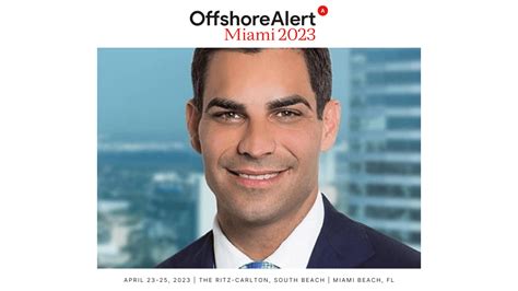 Miami Mayor Francis Suarez to talk crypto at OffshoreAlert Conference