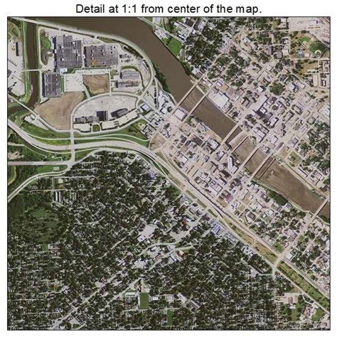 Aerial Photography Map of Waterloo, IA Iowa