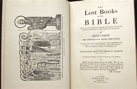 The Lost Books of the Bible Illustrated and Attributed in the First ...