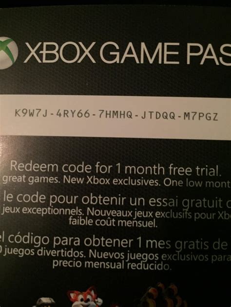 Veränderbar Einen Computer benutzen zart free xbox one game pass codes Kanal Wochenende eskalieren