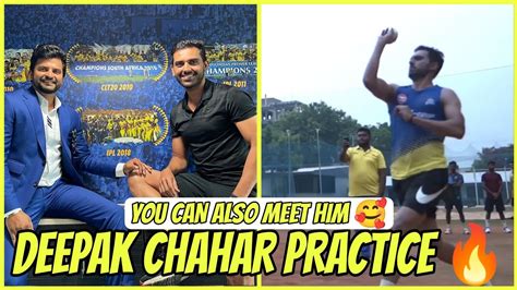 Deepak Chahar Bowling at Chennai | CSK IPL 2023 | Yellove Versions ...