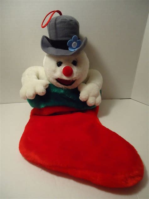 Image - Singing Snowman Christmas Stocking SINGS FROSTY THE SNOWMAN ...