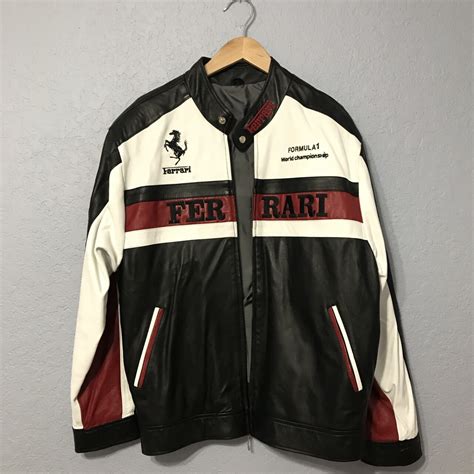 Ferrari Formula One Motorcycle Leather Jacket - Maker of Jacket