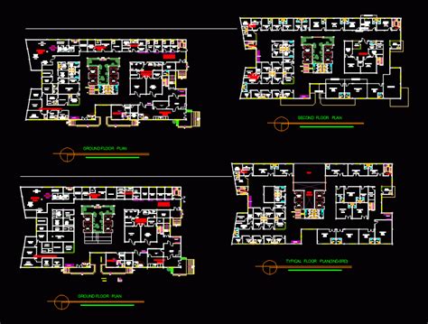 Tertiary Hospital DWG Section for AutoCAD • Designs CAD