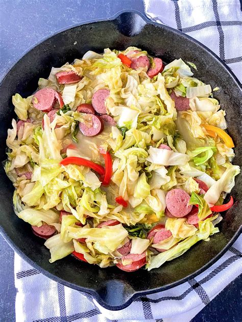 Cabbage and Sausage Skillet Recipe - Southern Kissed