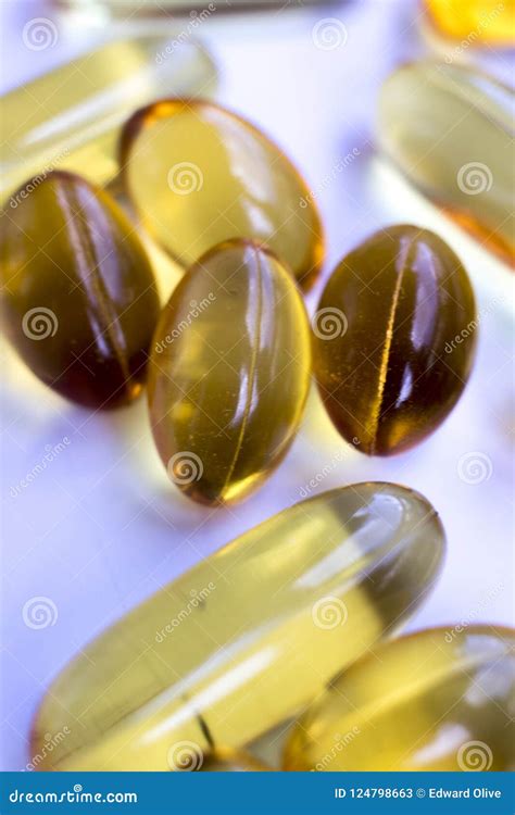 Cod Fish Liver Oil Capsules Stock Image - Image of tablet, nutrient ...