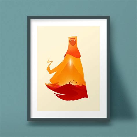 Journey Art Print Video Game Poster Landscape Design - Etsy