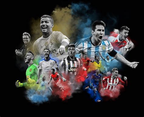 Download 4k Football Various Players Wallpaper | Wallpapers.com