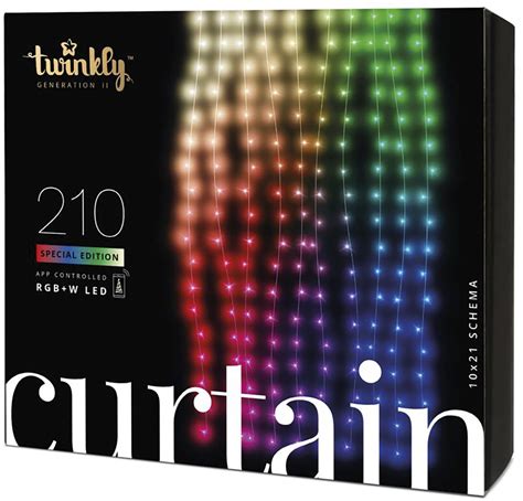 Customer Reviews: Twinkly Smart Light Curtain 210 RGB + LED Generation ...