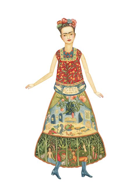 Frida paper doll by artist Elsa Mora. Diego Rivera, Karen O'neil, Frida E Diego, Frida Kahlo Art ...