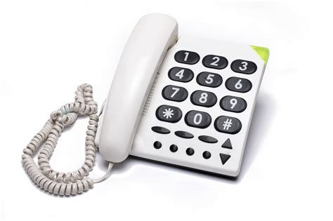 Large Button Phone with Large Numbers and Key Pads for Easier Dialing