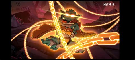 just noticed from the ROTTMNT trailer that future Mikey actually has ...