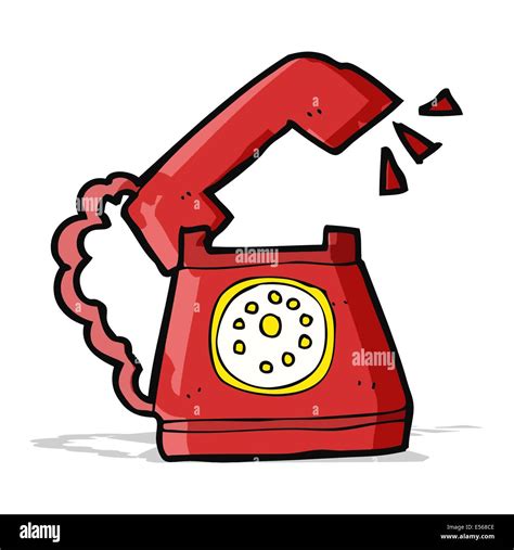 cartoon ringing telephone Stock Vector Image & Art - Alamy